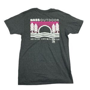 Bass Outdoor Mens Tunnel Graphic Short Sleeve Crewneck T-Shirt Charcoal Gray M